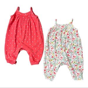 Bundle & save Old navy 0-3 romper set, polka dot and floral